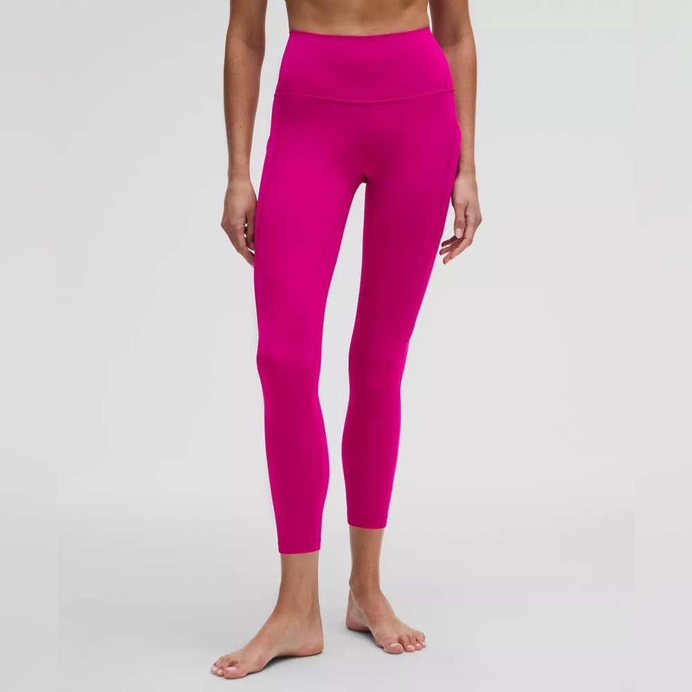 Lululemon Align HR Pant Leggings Pink Pockets 4